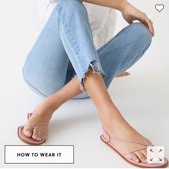 J.Crew Sorrento strappy sandals in leather